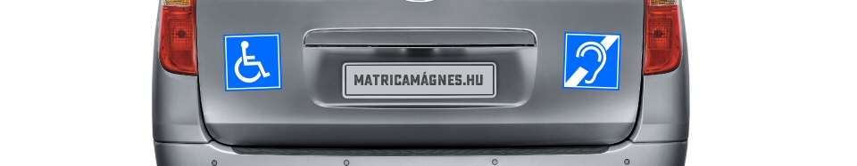 MatricaMágnes.hu - hallássérült, mozgássérült, rokkant mágneses matricák