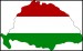 Országjelzés - Magyarország - 19 - 13x8 cm.