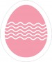 Rózsaszín tojás - 5x6 cm.